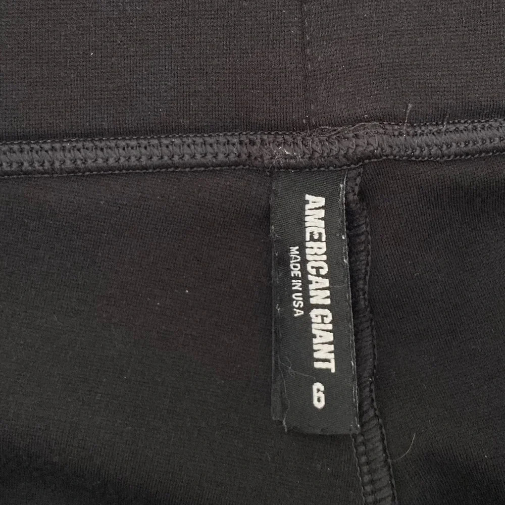 American Giant Black Ponte Slim Pant 6 - Picture 2 of 5